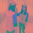 Color Block Raglan Sleeve Hoodie