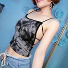 Strappy Print Top