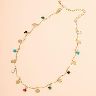 Heart Necklace X610 - Gold - One Size