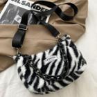 Mini Animal Print Chain Crossbody Bag Black & White - One Size
