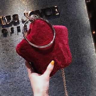 Chain Strap Furry Star Crossbody Bag