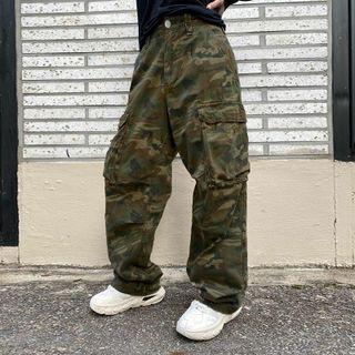 Camo Print High Waist Pants