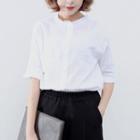 Elbow-sleeve Frilled Trim Blouse