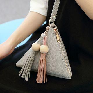Tasseled Triangle Handbag