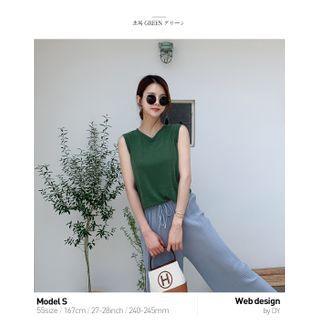Set Of 2: Linen Blend Tank Top