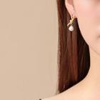 Faux Pearl Knot Drop Earring 1 Pair - Gold - One Size