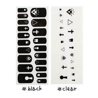 3 Concept Eyes - Nail Looks (kiss Kitsch) (2 Types) 1pc Clear