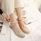 Low-heel Sequined Shoes
