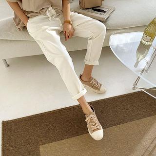 Toe-cap Suede Sneakers