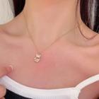 Cz Bear Necklace 1 Piece - Necklace - Bear - Gold - One Size