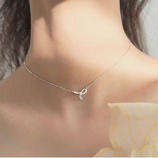 Knot Pendant Sterling Silver Choker