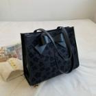 Floral Bow Shoulder Bag Black - One Size