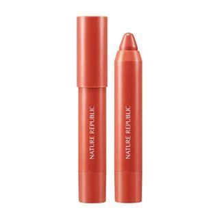 Nature Republic - By Flower Eco Crayon Lip Velvet - 5 Colors #05 Darjeeling Latte