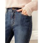 Plus Size Tummy-control Frayed Boot-cut Jeans