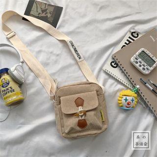 Toggle Corduroy Crossbody Bag