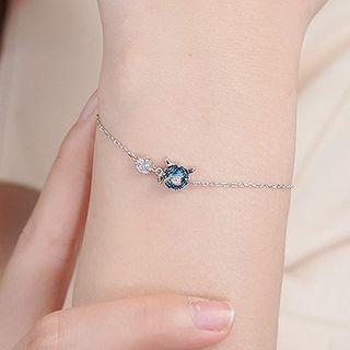 Sterling Silver Cz Bracelet