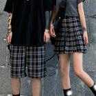 Couple Matching Plaid Short / Pleated Skirt