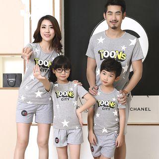 Family Matching Short-sleeve Printed T-shirt