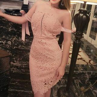Lace Strapless Dress