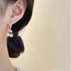Cherry Rhinestone Alloy Dangle Earring 1 Pair - Earrings - Cherry - Gold - One Size