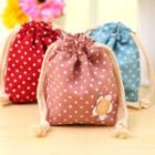 Dotted Drawstring Pouch