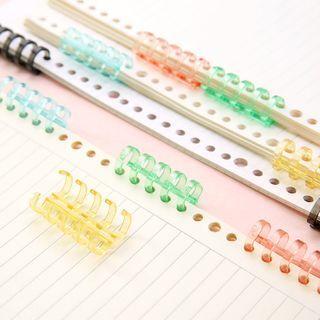 Set Of 2 : Plastic Loose Leaf Ring Binder