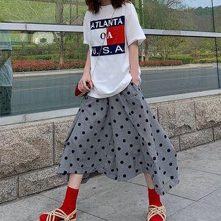 Irregular Dotted Culottes