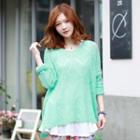 Loose-fit Open-knit Top