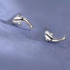 Dolphin Sterling Silver Earring