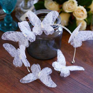 Bridal Butterfly Accent Headband