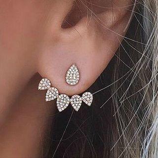 Rhinestone Drop Swing Earring
