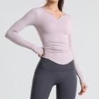 Long-sleeve Padded Sports Top