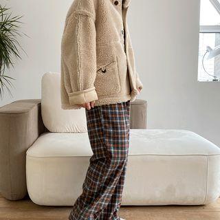 Reversible Faux-shearling Jacket Beige - One Size