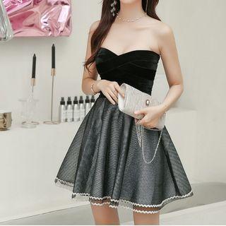 Bandeau Mesh Dress