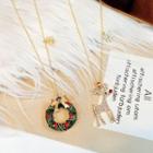 Rhinestone Christmas Pendant Necklace