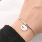 925 Sterling Silver Heart Open Bangle (various Designs)