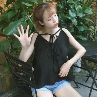Strappy Two-tone Top