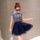 Button-detail A-line Dress