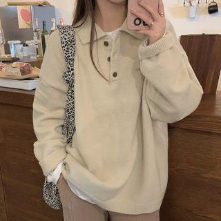 Polo Neck Sweater Almond - One Size