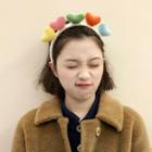 Heart Chenille Face Wash Headband