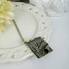 Silver Love Letter Necklace Silver - One Size