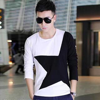 Star Print Long-sleeve T-shirt