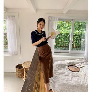 Line Blend H-line Long Skirt