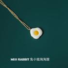 Fried Egg Necklace / Hair Clip