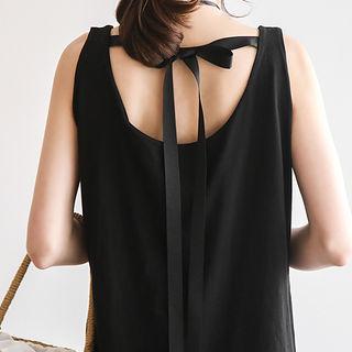 Tie-back Maxi Tank Dress