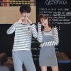 Striped T-shirt / Jumper Dress / Slim-fit Pants
