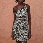 One Shoulder Floral Dress