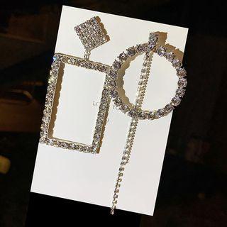 Cz Loop Drop Earring As Shown In Figure - One Size