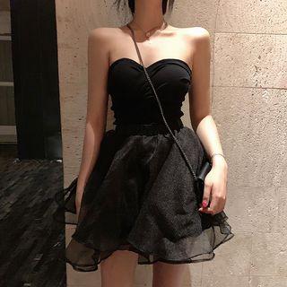 Tube Top / Mini Mesh Skirt