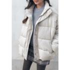 Duck Down Puffer Jacket Gray - One Size